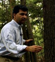 Hemant Pendse in the woods.