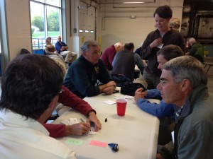 Professor Jessica Leahy and her graduate student conducts a cognitive mapping exercise on forest bioproducts